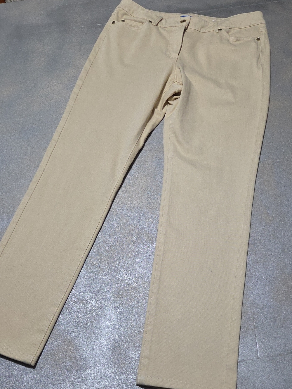 J. McLaughlin Straight-Leg Pants in Light Beige